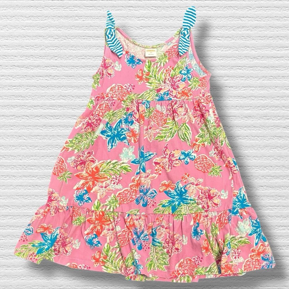 Gymboree Tropical Pineapple Floral Sundress  Pink Size 4t 2017 Spring Vacation